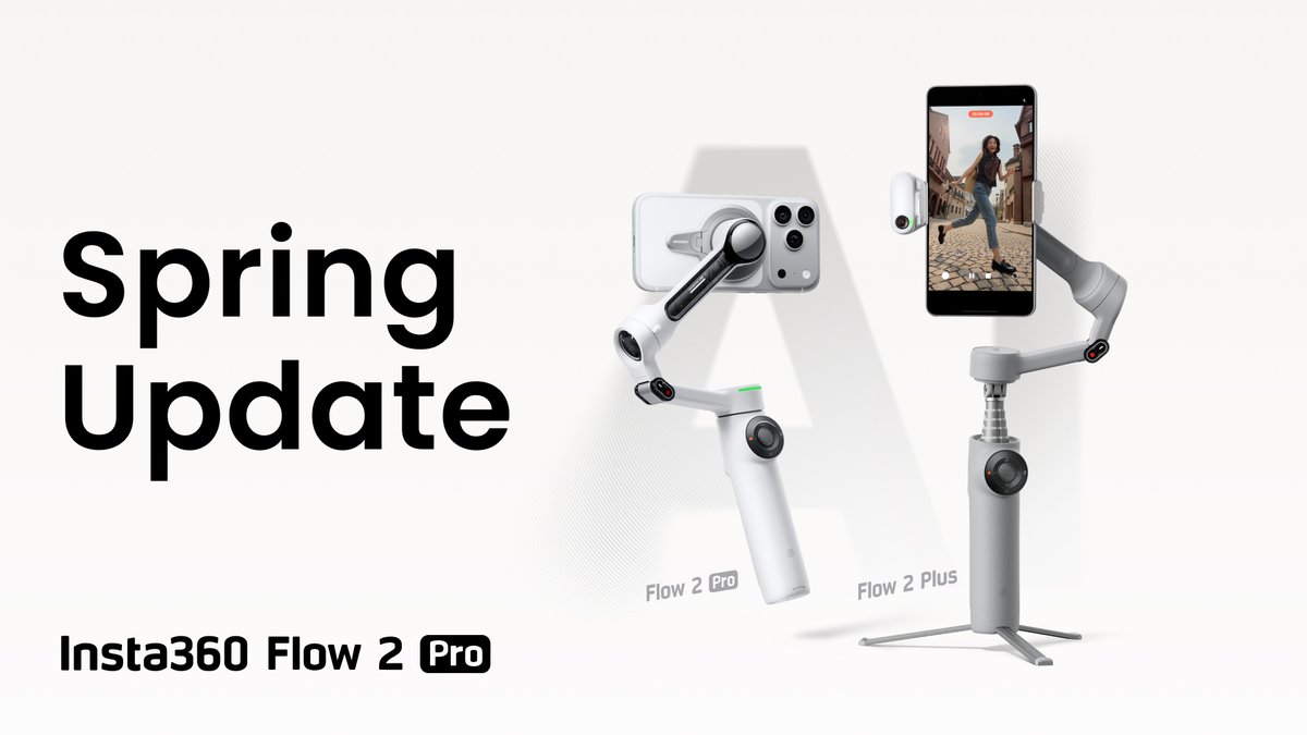 GIVEAWAY LIVE 🌟 From iPhone's best to Android's most advanced 🌼 Your pocket AI filmmaker just got smarter with the Flow 2 Pro Spring Update. WIN a Flow 2 Pro Standard Bundle! 1️⃣ Follow Insta360 2️⃣ Like this post and tag 2 friends. ⏰ Giveaway period: April 23 – May 7, 2026 Winner announced on May 7, 2026 ONE winner will be selected at random and announced in the comments. Good luck 🤞 #insta360gimbalupdate #Insta360 #Insta360Flow2Pro #Phonegimbal