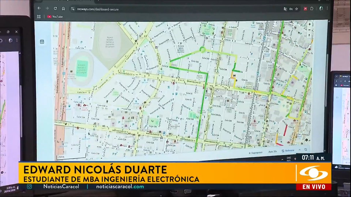 Dos estudiantes de la Universidad Javeriana crearon una aplicación que, en cuestión de minutos, hace una radiografía perfecta del estado de las vías. ¿Cómo funciona? Le contamos. Siga la señal de Noticias Caracol en vivo 👉