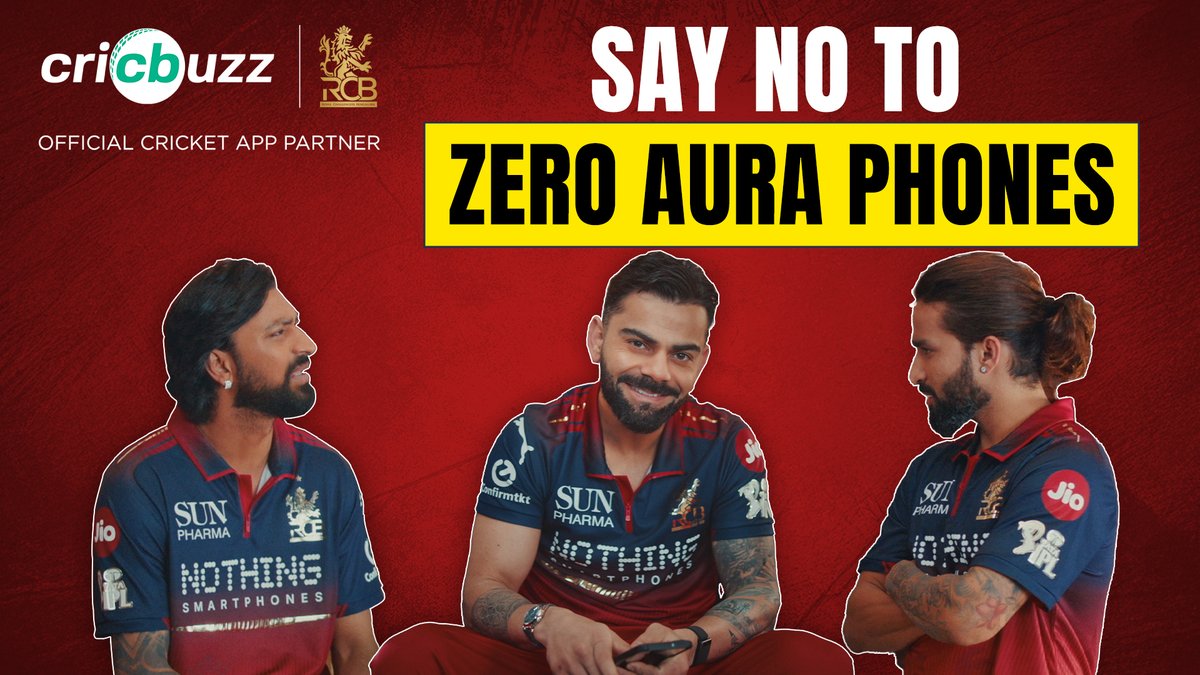 Say no to zero aura phones. Share this. For them. Not you. You’re fine 👑🌶️ Royal Challengers Bengaluru #CricketKaAsliApp #Cricbuzz