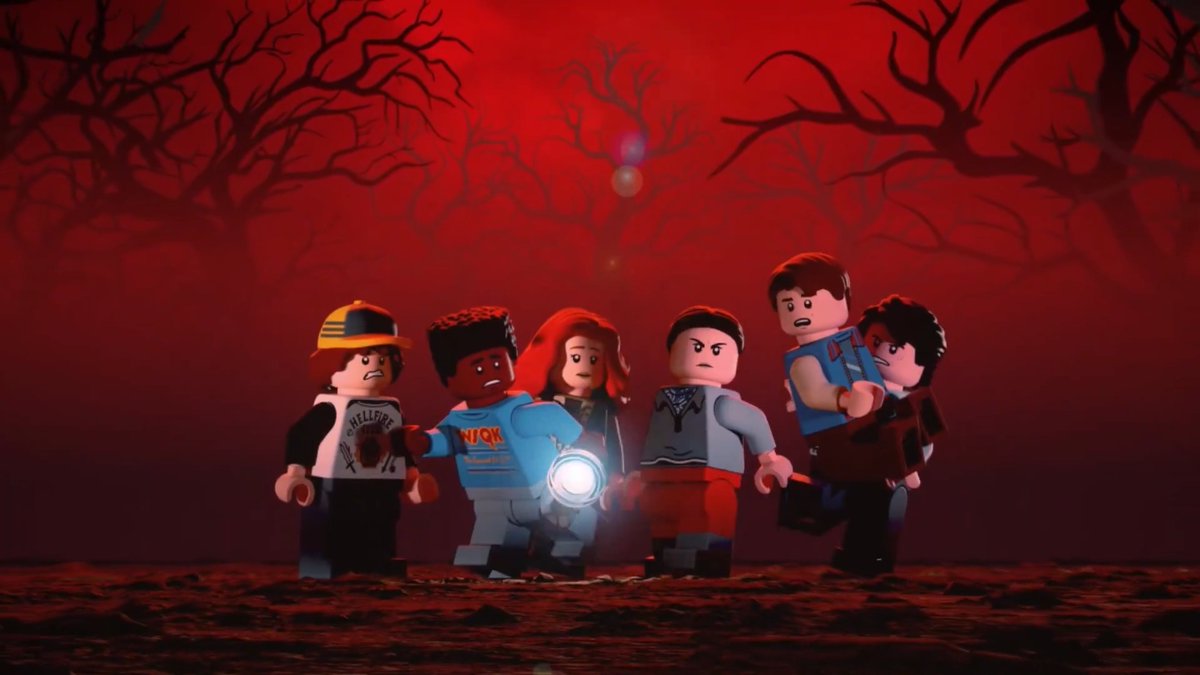 A Byler moment in the Stranger Things LEGO video