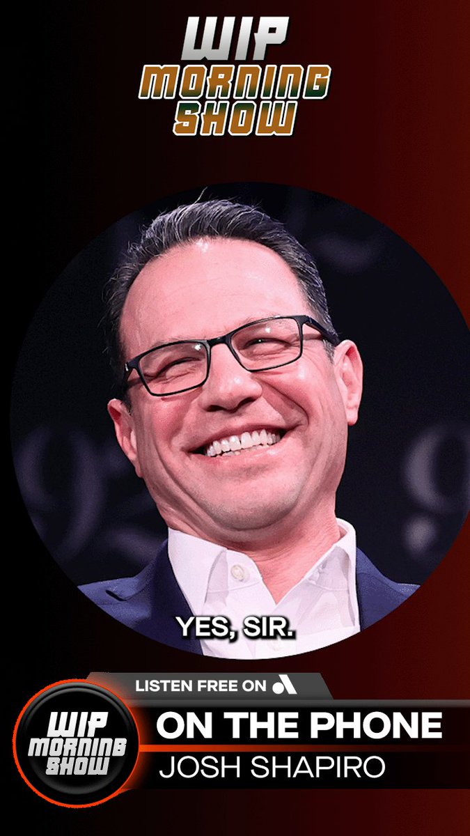 Governor of Pennsylvania, Josh Shapiro, says LET'S GO FLYERS on the Morning Show and shares that he bet the Flyers would take this series over the Penguins with Pat McAfee. 🧡🖤