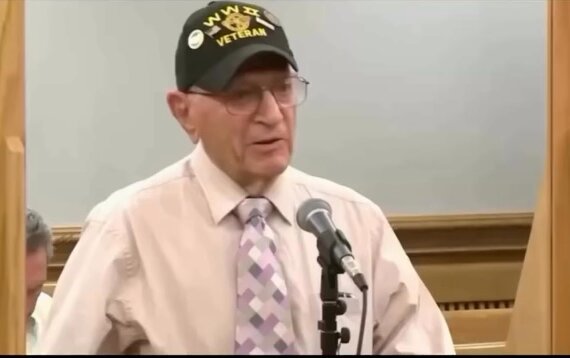 Judge Caprio dismisses a ticket for a 100-year-old WWII veteran and salutes him