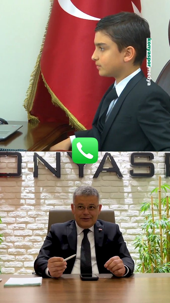Sayın Valimizden sürpriz telefon.... 📱🤗 #23Nisan #UlusalEgemenlikveÇocukBayramı dolayısıyla Valilik makam koltuğunu temsili olarak devralan Ertuğrul Atalay, Başkanımız Ömer Atiker'i aradı.