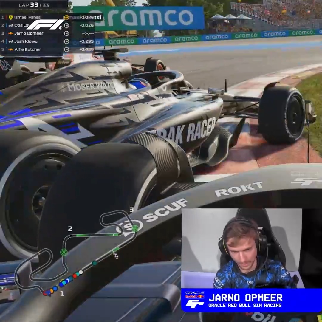 An astonishing last lap collision which changed everything out front! 🫨‼️ Ismael Fahssi capitalised on the chaos in Barcelona to take his second career win 🏆 #F1 #F1Esports