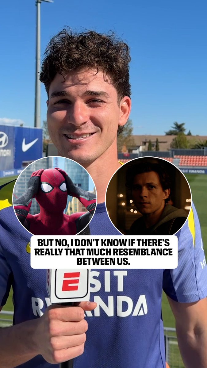 Julian Alvarez jokes about Tom Holland being his celebrity look-alike ๐๐ท๏ธ
