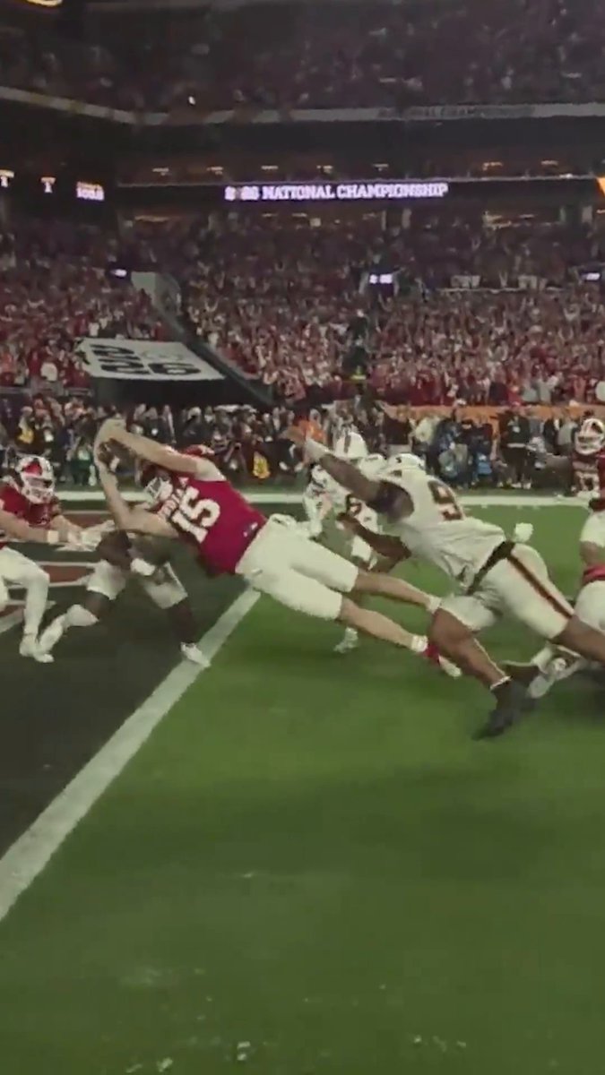 Ref cam view of Fernando Mendoza’s TD … yeah, that looks like a No. 1 pick 👀 Watch College GameDay live from the NFL draft at 5 ET on ESPN and the ESPN App 🍿