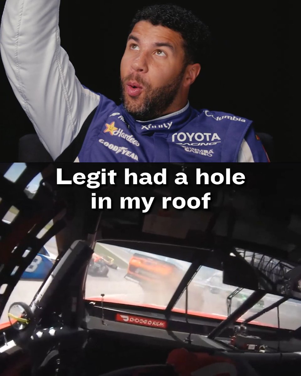 It might not seem real, but it most certainly was. Bubba Wallace and Joey Logano reflect on a wild Talladega Superspeedway moment from 2021.