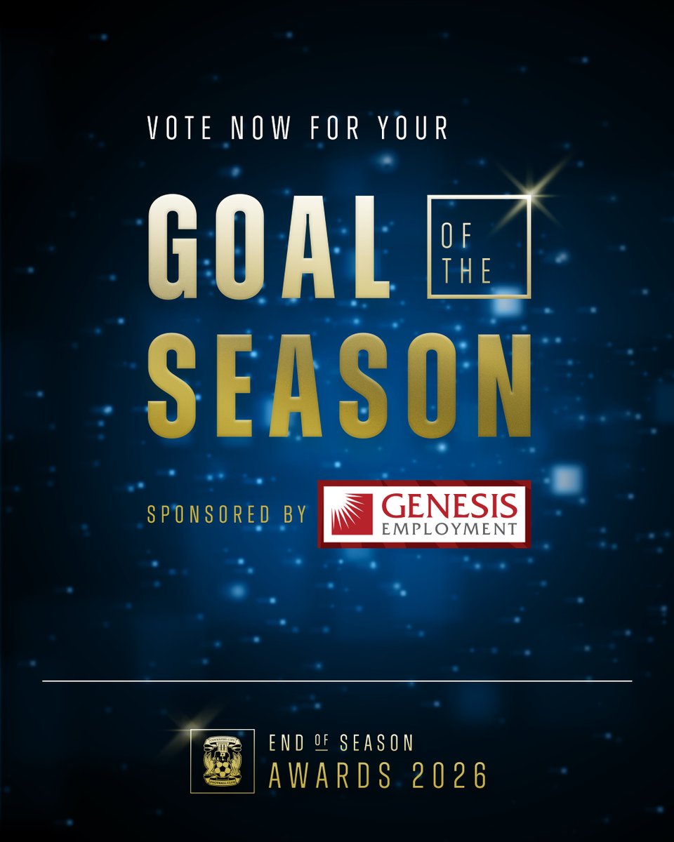 Voting is now open for you to select your Goal of the season. 🗳️