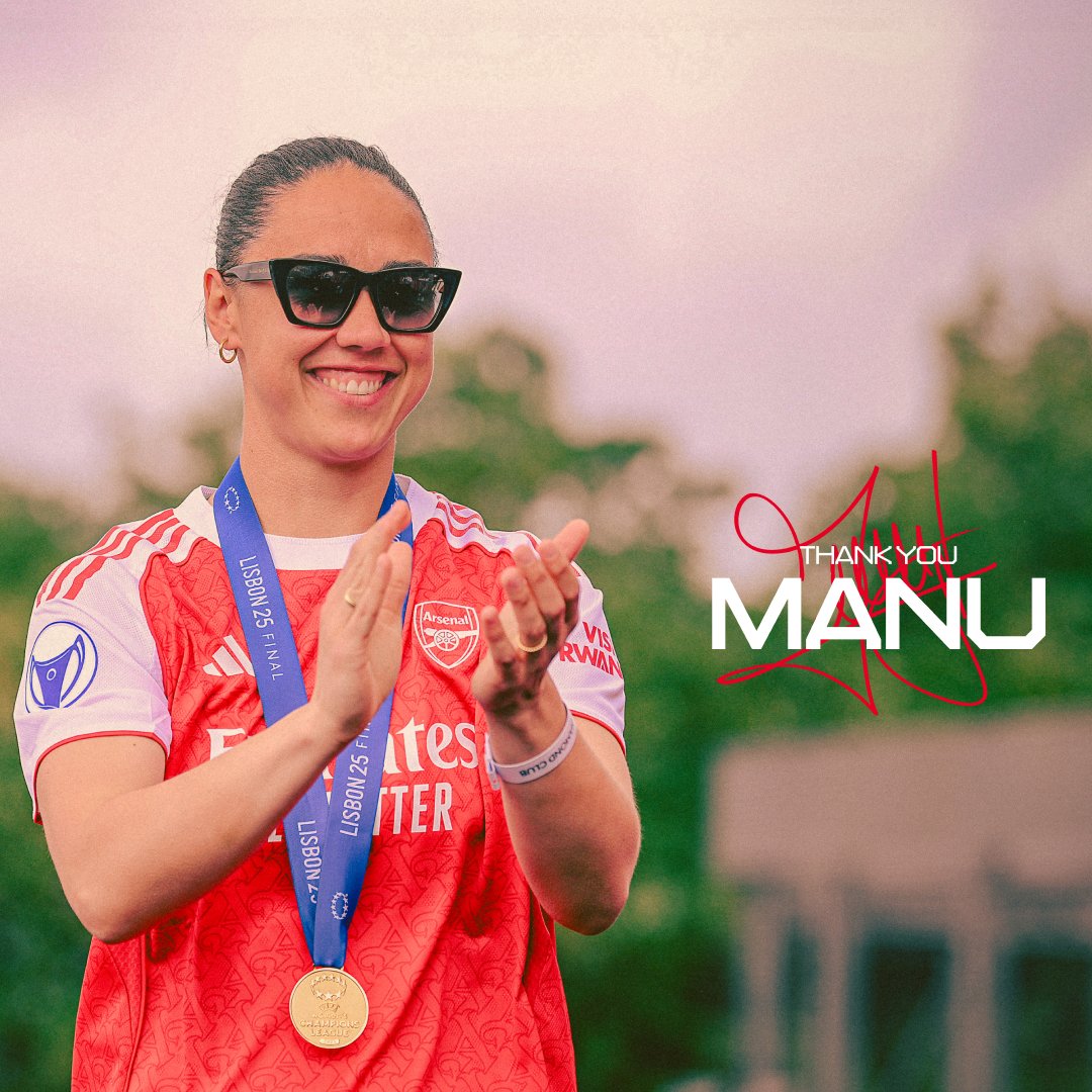 For seven years of dedication, passion and pure heartโฆ Thank you, Manu โค๏ธ Once a Gooner, always a Gooner ๐ซถ