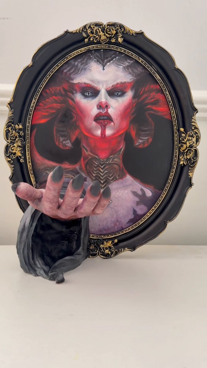 "Without Lilith, you’d have no victory or this stunning work of art by Tanya تانيا. 🖼️ Join Tanya as she creates a piece dedicated to Lilith and recaps her downfall in Diablo IV.