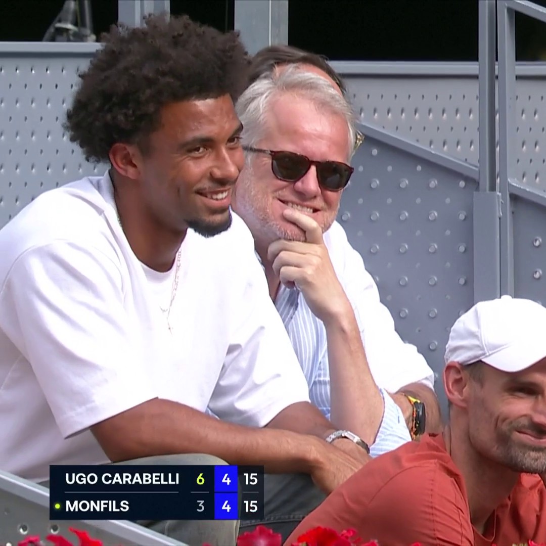 La réaction d'Arthur Fils sur le tour de magie raté de Gaël Monfils 😅 Le Masters 1000 de Madrid, c'est sur Eurosport et HBO Max #MMOpen #HomeofTennis