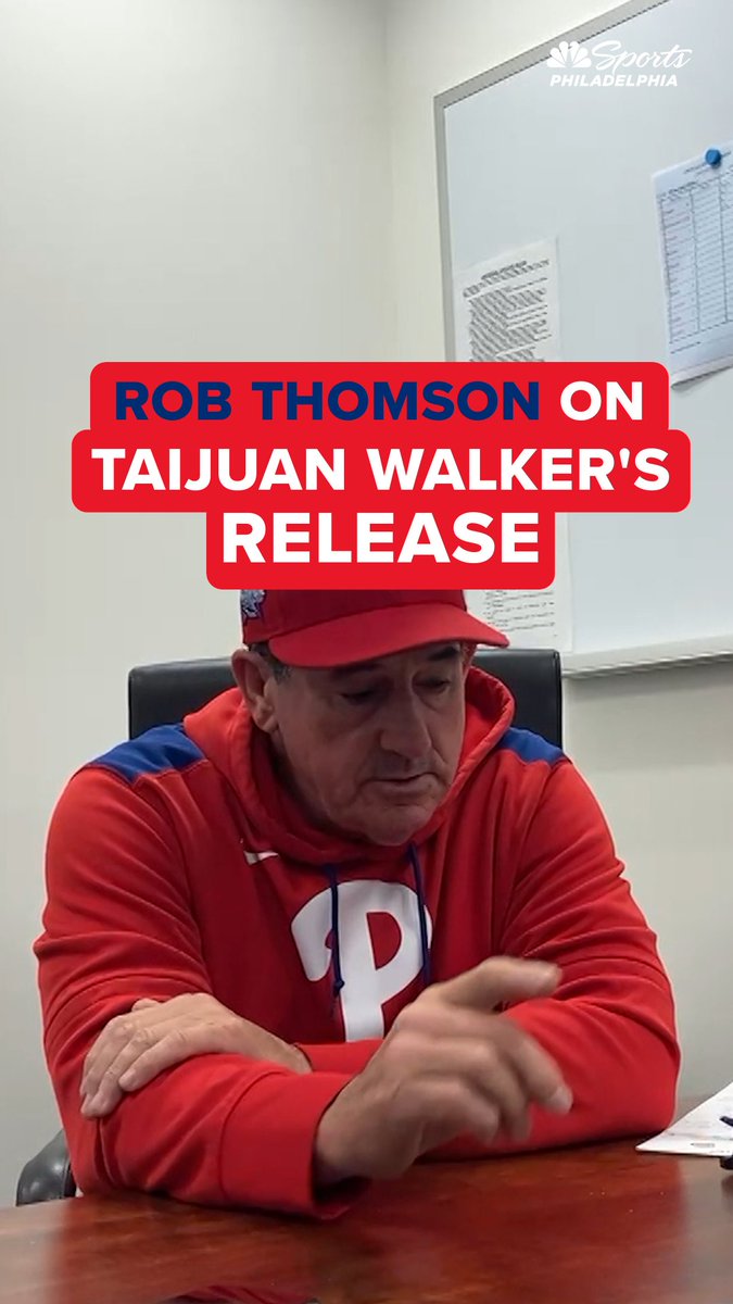 "Took down some innings for us when our bullpen was short." Rob Thomson says Taijuan Walker was a great teammate and a professional.