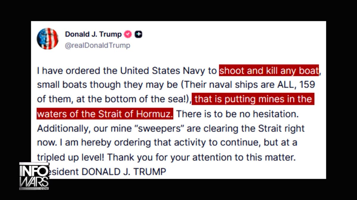 🚨IRAN WAR UPDATE: Trump Orders Navy To 'Shoot & Kill' Iranian Boats As Peace Talks Stall, Says US Now "Doesn't Need A Deal" To Win As He Claims Victory For The 29th Time! PLUS, IEA Chief Says, "We Are Facing The Biggest Energy Security Threat In History!" 🔴WATCH/SHARE THE LIVE ALEX JONES SHOW NOW: