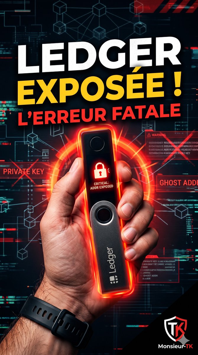 Vous pensez que votre Ledger est sécurisée et inviolable ? Alors, ne faites surtout pas cette erreur 👇👇