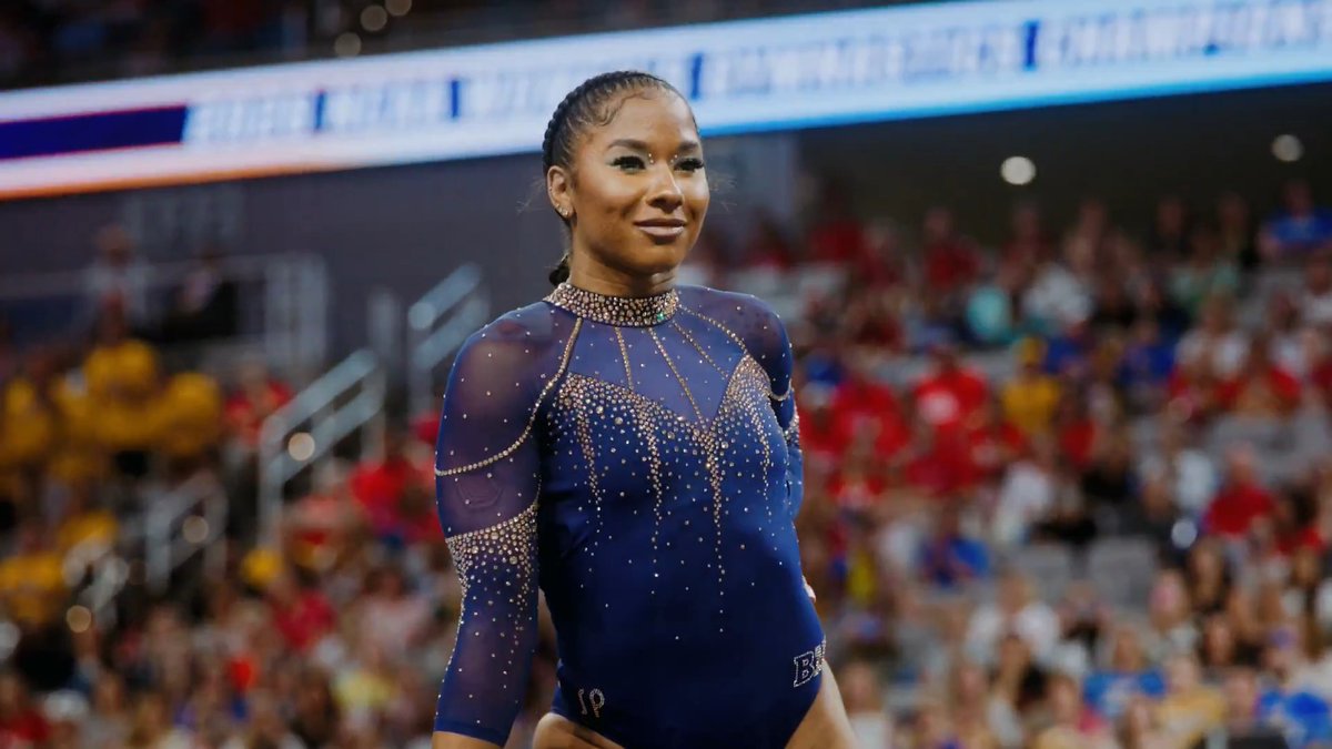 This routine and that girl. A perfect pairing that netted Jordan Chiles 6 perfect 10s, a Big Ten title, a NCAA Regional title and, on her last performance, her second career NCAA floor title.