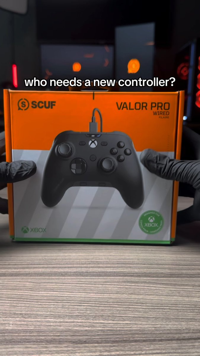 SCUF Valor Wired &amp; Wireless comes with... ✅ Endurance Anti-drift TMR Thumbsticks ✅ Remappable Paddles ✅ Controllable Audio Dials ✅ 1K Polling Hz on PC comment "Valor" if you need a new roller 🤝