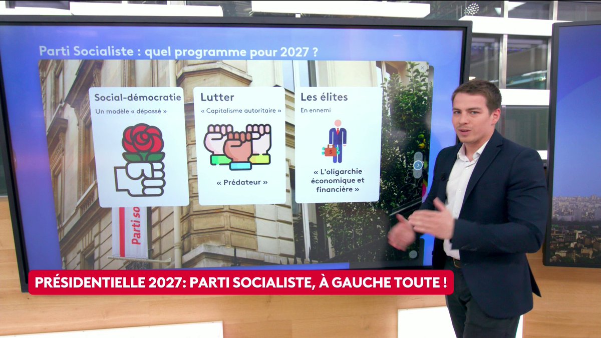 🔴 🗣️ Smic à 1690 euros, lutte contre le "capitalisme autoritaire", retour de la retraite à 62 ans... Franceinfo détaille pour vous le programme du Parti socialiste pour 2027. #ToutEstPolitique #Canal16