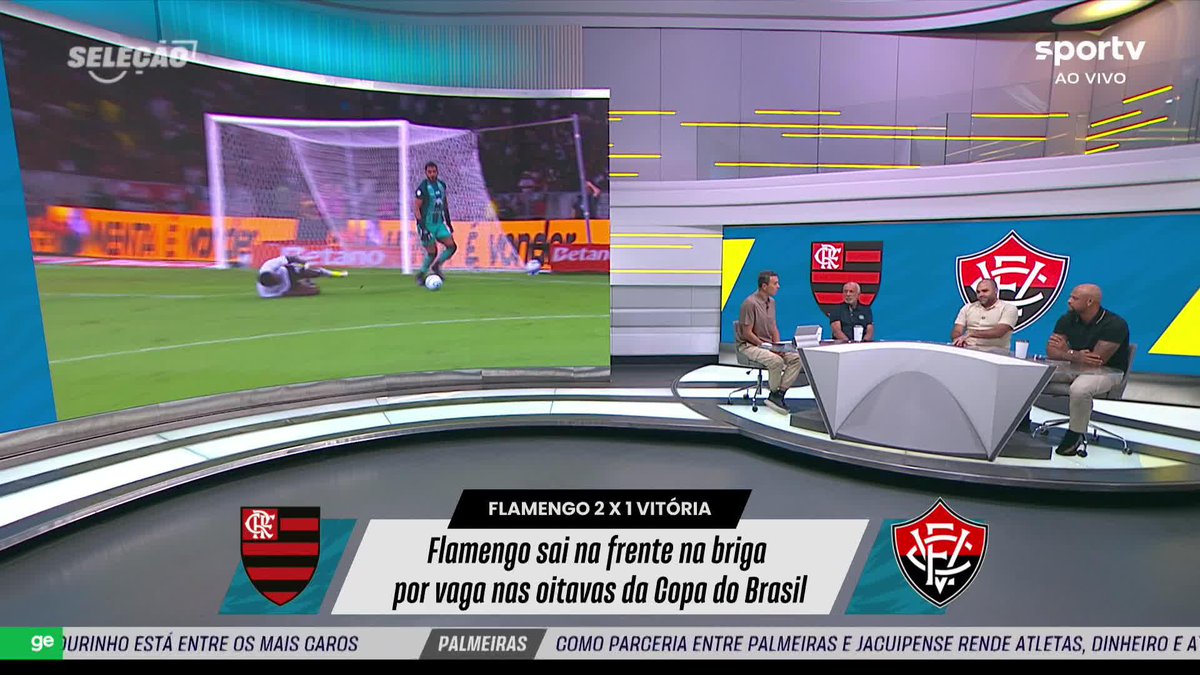 VAR da Premier League recomendaria revisão nos lances polêmicos de Flamengo x Vitória? #selecaosportv discute.