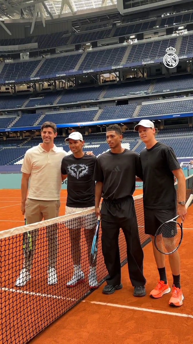 🎾 ¡Una visita muy especial en el Bernabéu!