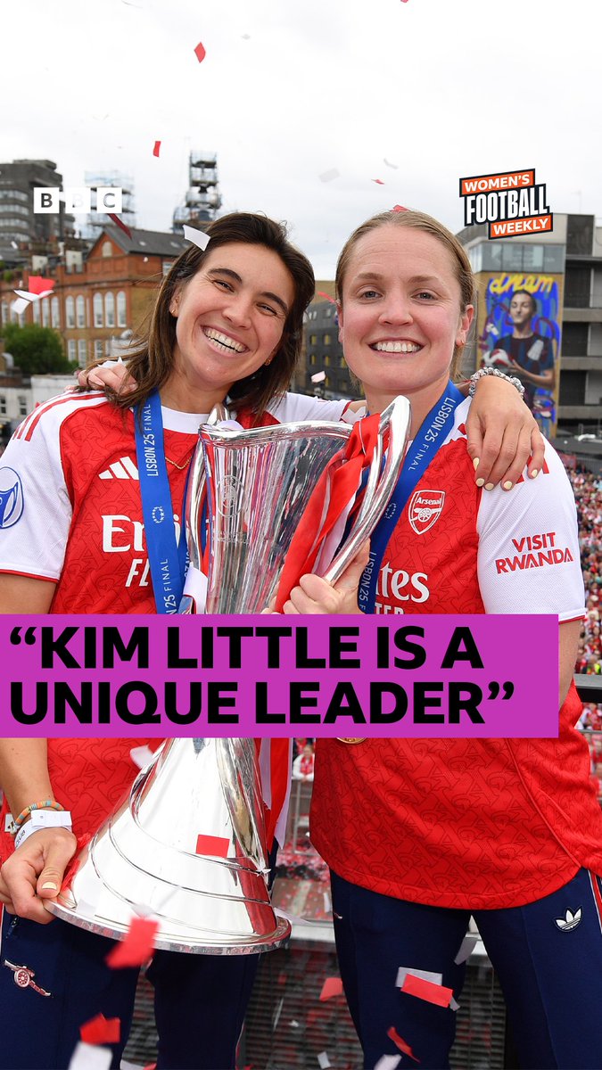 "It's not normal what we have here at Arsenal" 🤩 Mariona Caldentey talks Kim Little and playing at the Emirates ahead of #AWFC's huge Champions League semi-final against Lyon. #BBCFootball #UWCL