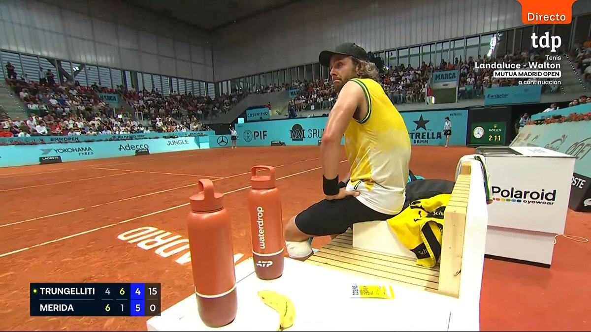 Trungelliti se planta 🤫 El argentino está cansado de que el público le moleste El ambiente está muy caldeado en la Caja Mágica en el partido de Dani Mérida Sigue el #MMOPEN en DIRECTO: