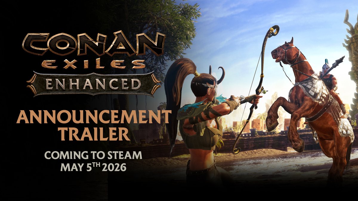Eight years of blood, sand, and sorcery have led to this: Conan Exiles Enhanced! Experience all the survival content in this free fully upgraded version. ✨ Stunning Unreal Engine 5 visuals ⛰️ Merged Isle of Siptah &amp; Exiled Lands 👥 Multiple character support 🖥️ Revamped UI