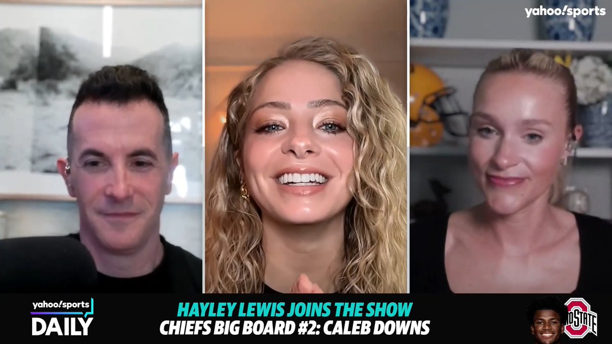 “For the love of God they need [an EDGE]” 🗣️ Hayley Lewis 👑 says Rueben Bain Jr. is the obvious pick for Kansas City in tonight’s draft 🏈 (via Yahoo Sports Daily)
