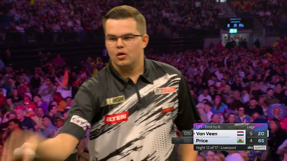 Gian van Veen secures the points in a crucial win against Gerwyn Price! 🤝