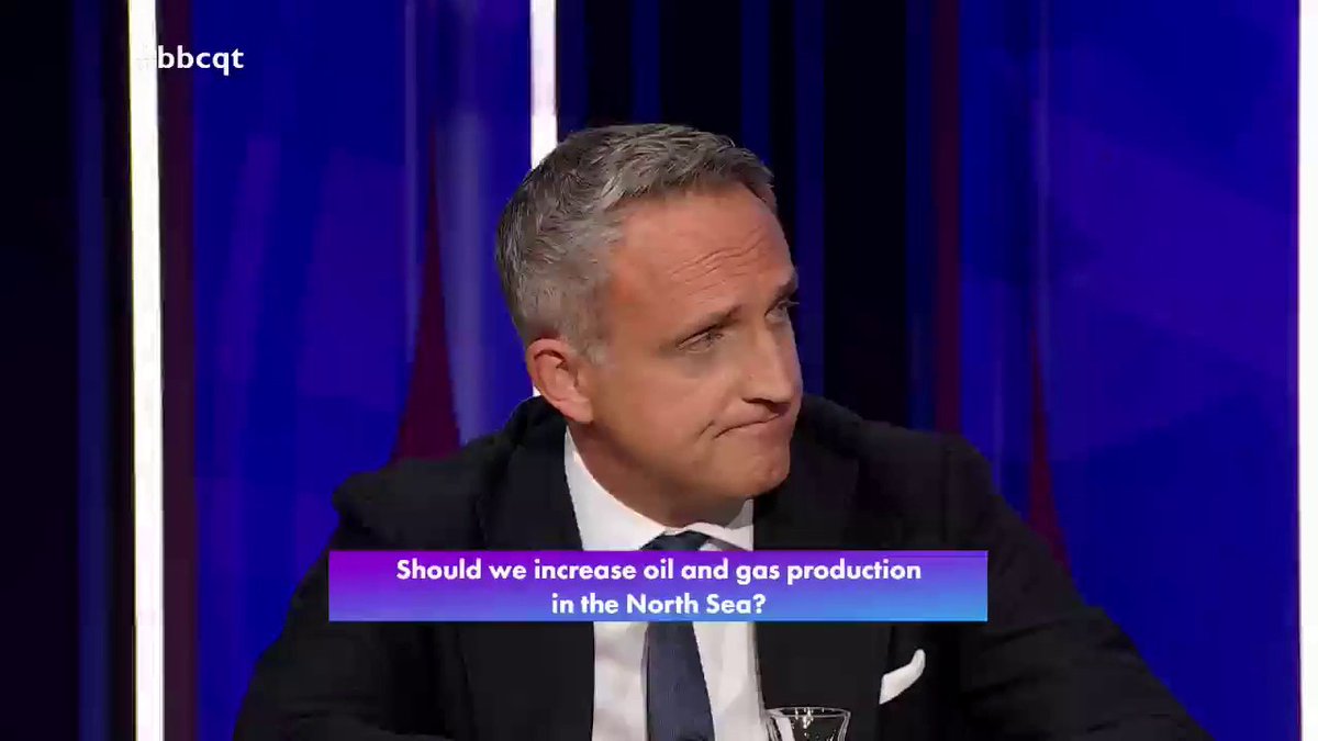 “If it makes more environmental sense to extract it from our waters than it does to import it… then we should” Scottish Liberal Democrat Alex Cole-Hamilton says “the final boss” of our era is climate change, but we “can’t escape the reality” that oil & gas is needed #bbcqt