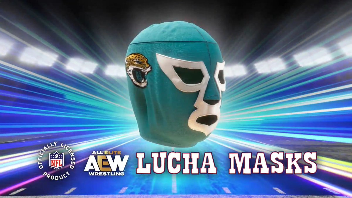 The 2026 NFL Draft is just hours away! Support your favorite team with an EXCLUSIVE NFL Officially Licensed AEW Lucha Mask, available now at