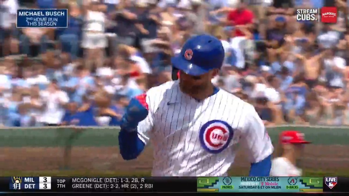 Back-to-back games with a home run for Michael Busch! 💥 MLB Network + Banana Boat