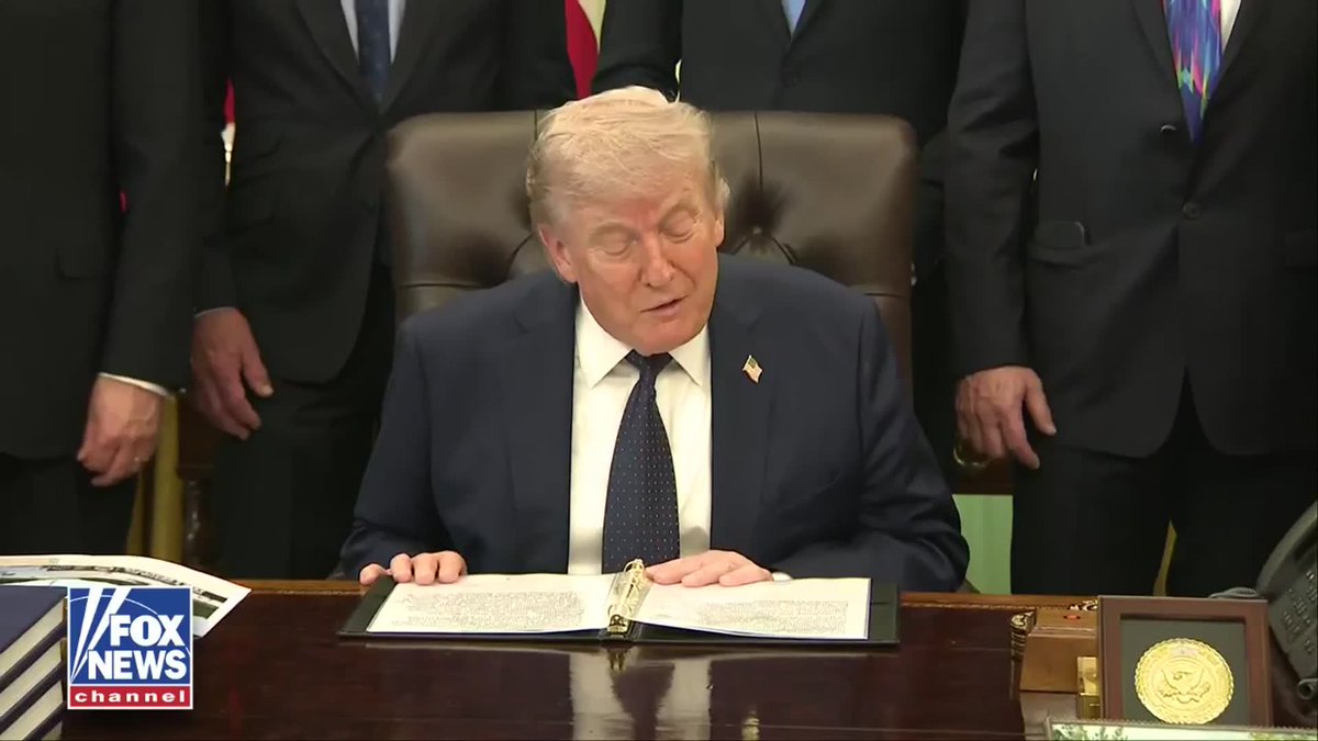 NOW: President Trump explains how the administration's tariff policies are helping bring down drug prices for the whole country: "For decades, Americans have been forced to pay the highest prices in the world for prescription drugs... pharmaceutical companies have been making 75% of their profits from American customers."