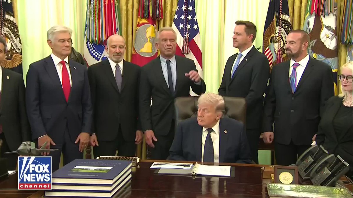 NOW: Secretary RFK Jr. details President Trump’s relentless push to slash drug prices since his first day in office: “During his first term, he held the line on drug prices for the first time in history. He came back on this term and he said, we're going to lower them this time no matter what.”