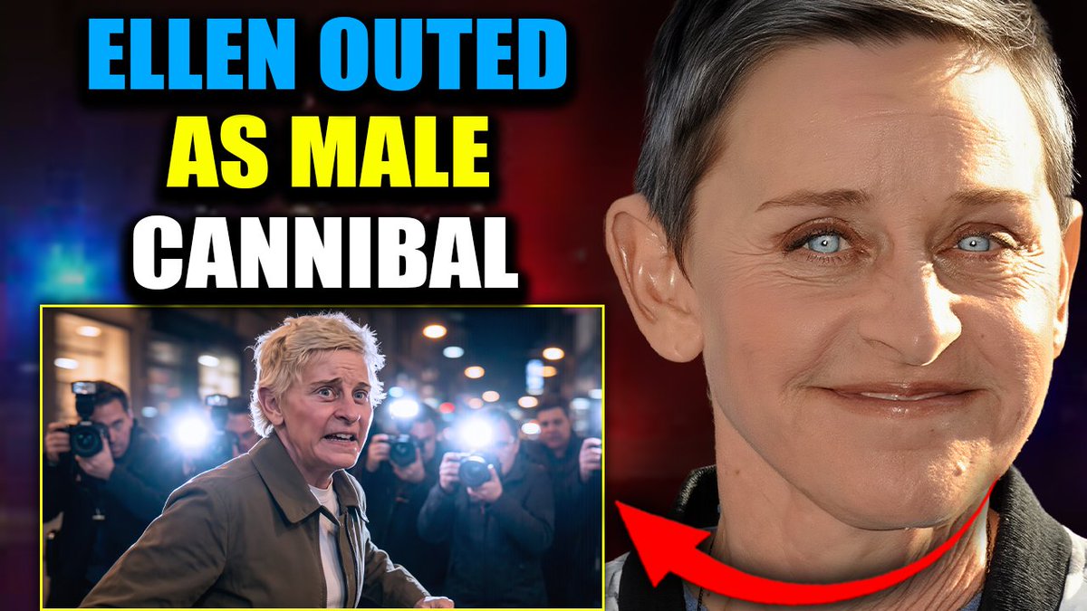Ellen DeGeneres In Crisis: TV Execs Say She's a 'Biological Male' Who Ate Child Flesh on Set Former staff from The Ellen DeGeneres Show are finally talking. They are tearing up their NDAs and revealing the real reason Ellen has always been so secretive about her past… is because it's all a lie. They say she’s not a woman. Never was. Ellen is a man - a high-level asset in the Illuminati's inverse agenda, pushing the ultimate deception on the world.