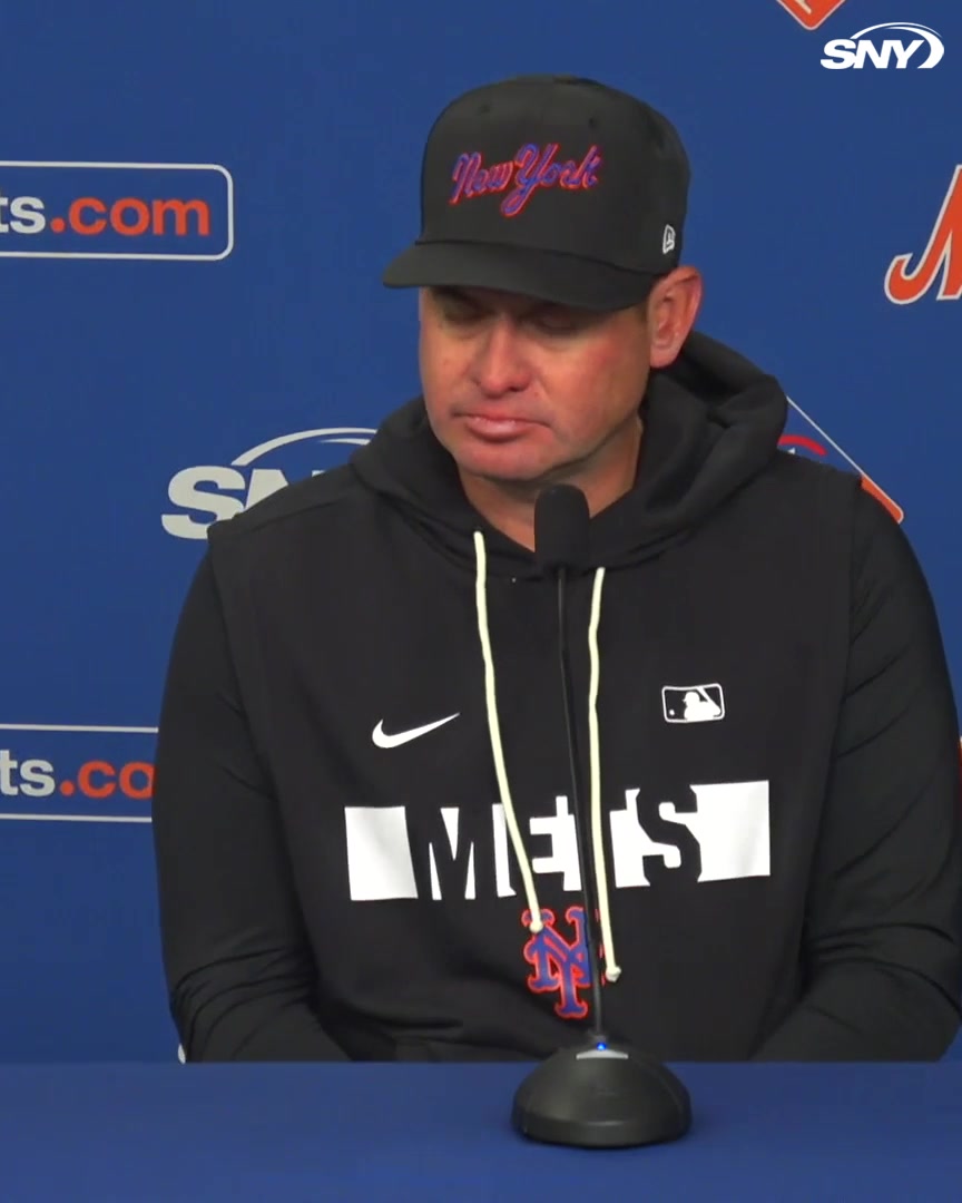 Carlos Mendoza shook his head when asked about Mark Vientos' comments last night about wanting to go on instinct with his baserunning "It was addressed. We handled it, I talked to him. We can't have that"