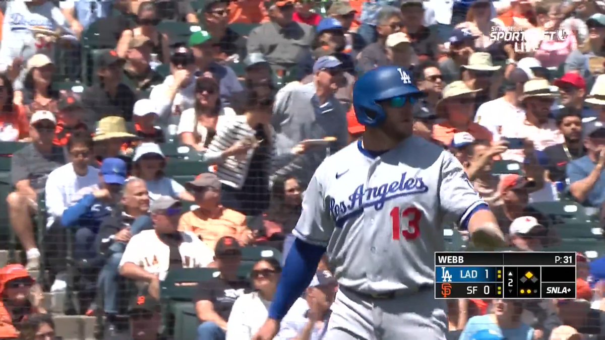 ラッシングが先制タイムリー💥 ドジャースが先制！1-0 🎥Los Dodgers #Dodgers