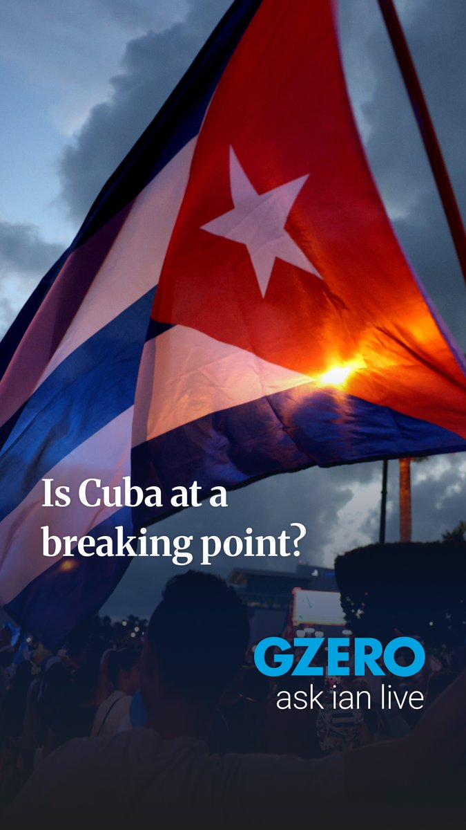on ask ian live, a caller asked whether cuba’s system can hold. politically, yes. economically, no. that’s the leverage. GZERO Media