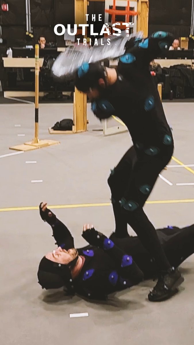 Enjoy some shots of our mocap session for Otto and Arora in the Television Studio! ✨ Just don't get between the Kress Twins, Bob, and his spotlight or else... 🎥 Featuring Game On __________________________________ Regardez quelques photos de notre séance de capture de mouvement avec Otto et Arora au studio de télévision! ✨ Mais ne vous mettez surtout pas entre les jumeaux Kress, Bob et son projecteur, sinon... 🎥 Avec Game On #TheOutlastTrials #OutlastTrials