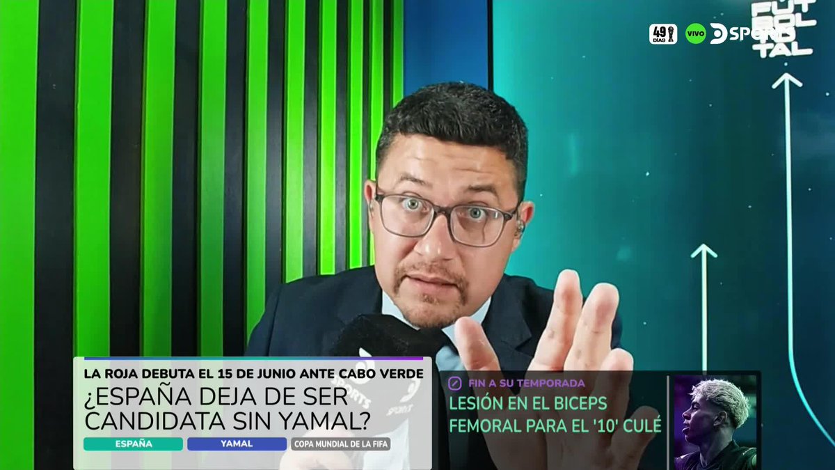 "ES MÁS GRAVE PARA ESPAÑA QUE OYARZABAL NO ESTÉ, QUE NO ESTÉ LAMINE YAMAL" Daniel Navas V. se sumó al debate sobre la lesión del jugador de Barcelona y comparó su importancia con la del delantero de Real Sociedad. #FutbolTotal