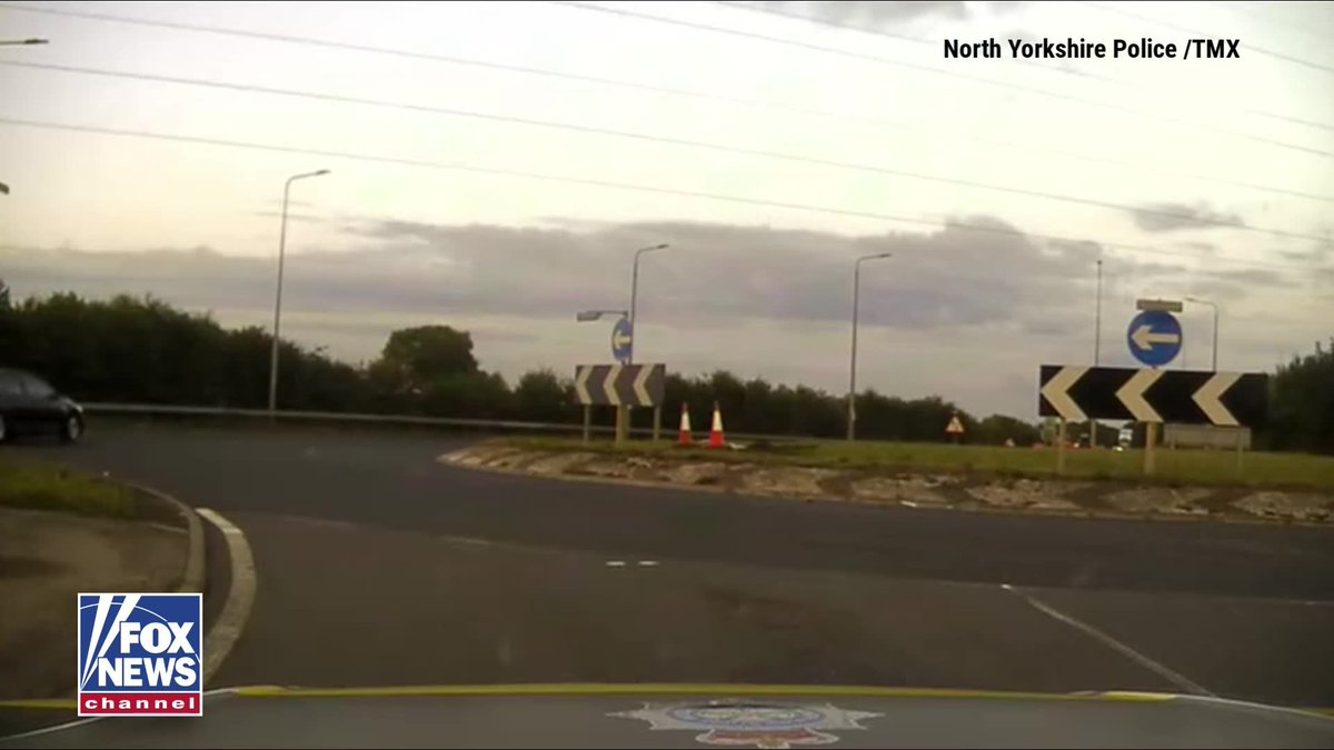 A man in the UK was sentenced to 16 months behind bars after a terrifying high-speed chase that ended with his car launching over a roundabout, police say.