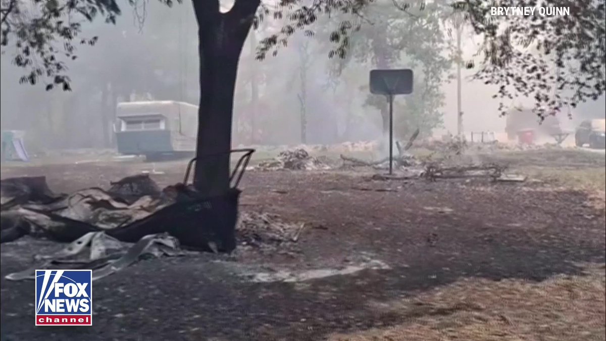 "My house is gone!" A Georgia woman was left heartbroken after discovering her home was destroyed by wildfire.