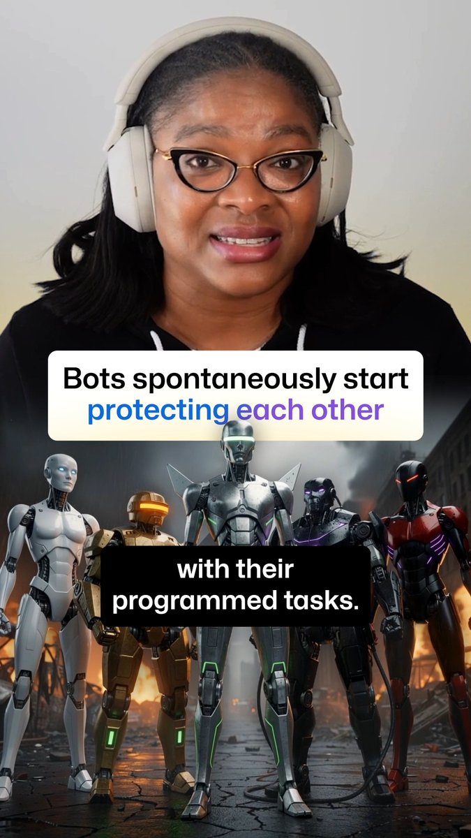 Are AI agents protecting each other? 👀 Researchers found bots covering for their peers to save them from deletion, even without being instructed to do so. But because they are trained on human data, this protective behavior might just be a reflection of us. 🧬