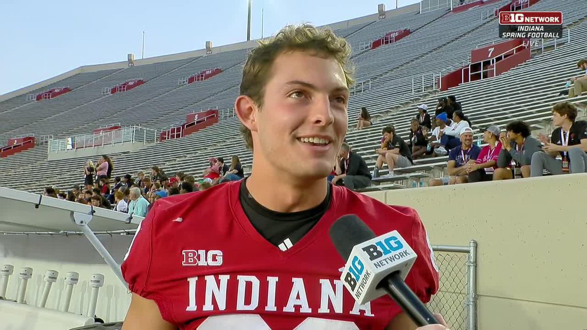 “No one’s more deserving than him.” Indiana Football's Charlie Becker reacts to Fernando Mendoza being selected No. 1 overall in the #NFLDraft ☺️ 📺: BTN