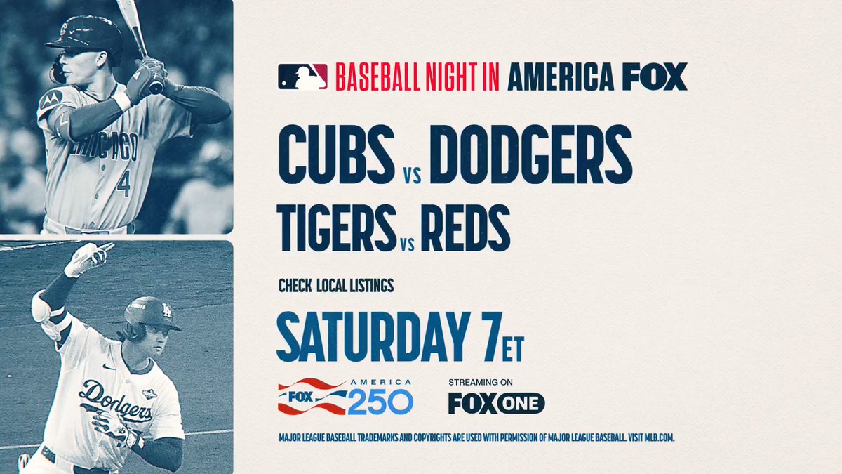 The hottest team in baseball, the Chicago Cubs, will visit the Los Angeles Dodgers on Saturday at 7pm ET on FOX