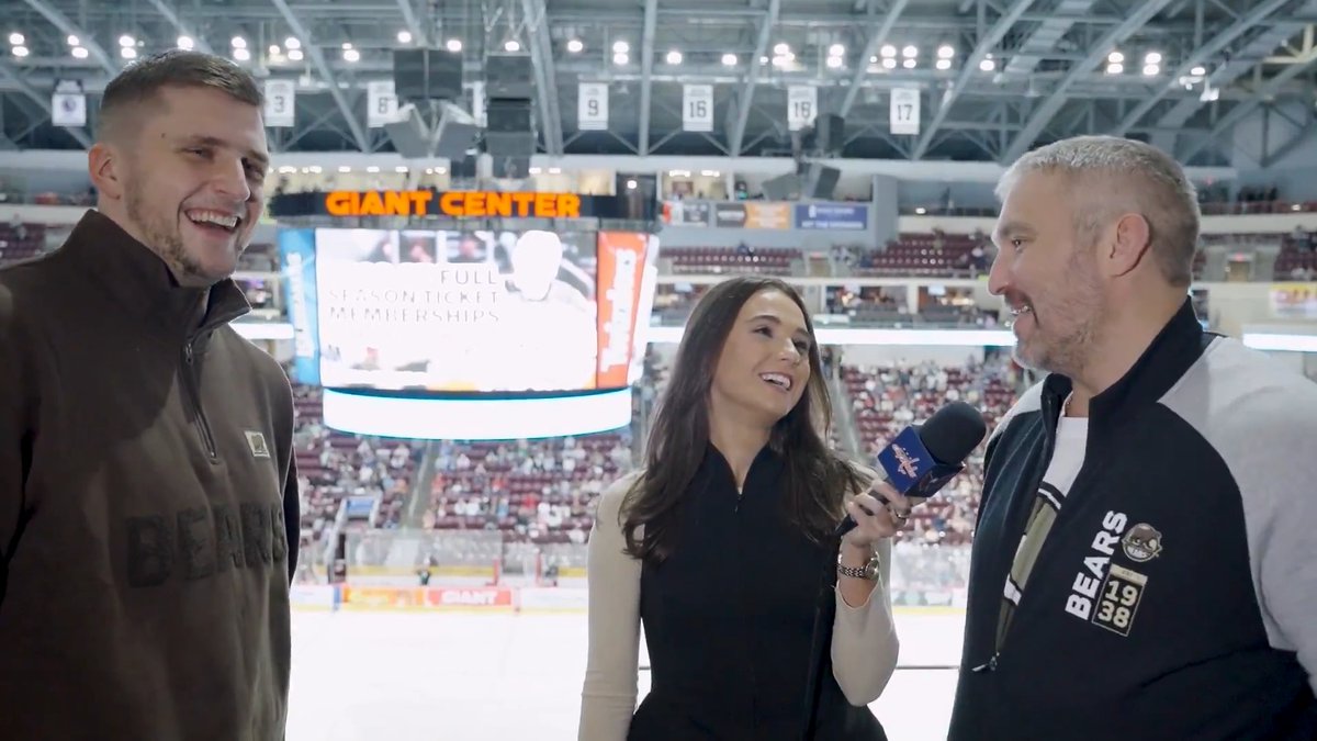 “You can see how many talented players this organization has … All of those young guys are going to be good players." Alex Ovechkin and Aliaksei Protas from the #CalderCup Playoffs in Hershey discuss their excitement and anticipation for a young Hershey Bears core. #ALLCAPS