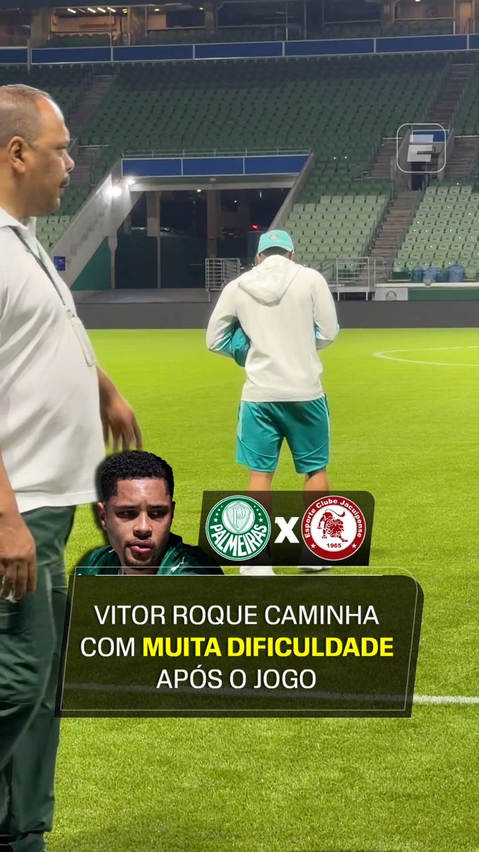 Agora o Vitor Roque vai operar, se voltar esse ano ainda está bom.
