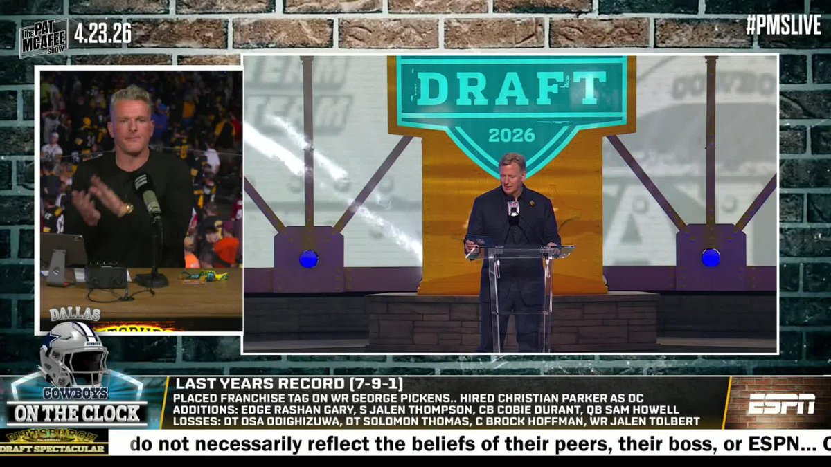 "If I'm giving out a grade right now, the Dallas Cowboys have already won the draft." Peter Schrager was over the moon with the Cowboys' selection of Caleb Downs 🙌