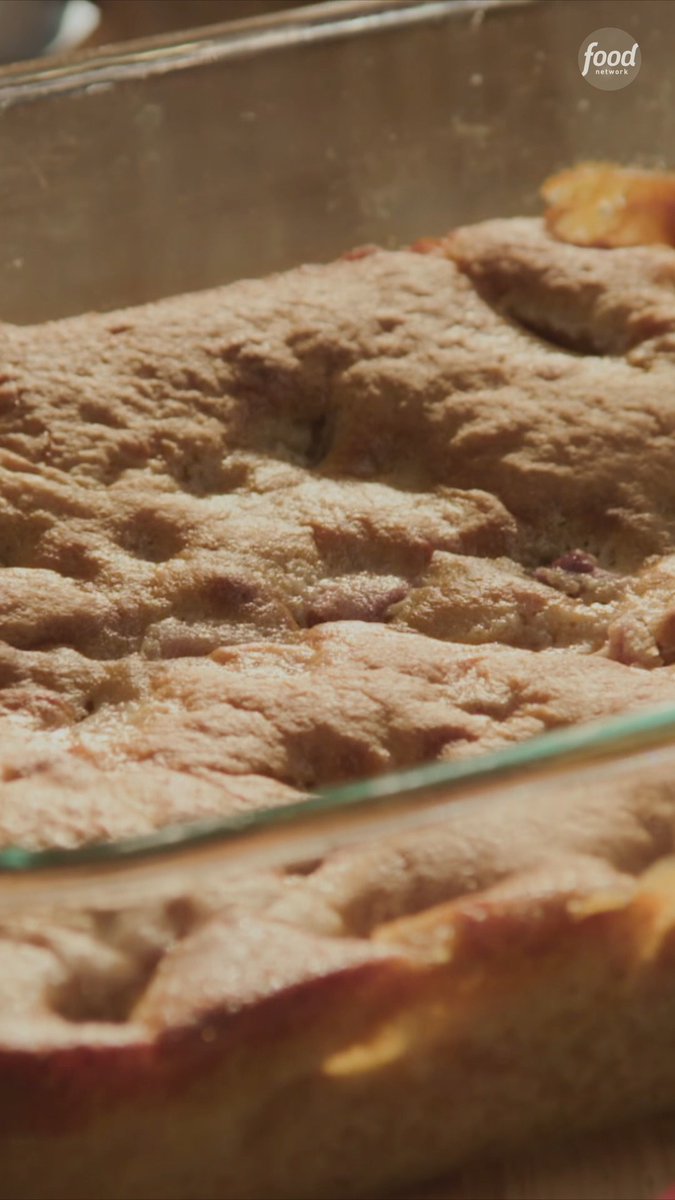 .Duff Goldman’s cobbler bakes up with a golden brown topping over juicy peaches and it’s everything 😍🍑 Don't miss Duff judging a NEW #UltimateBakingChampionship, Monday at 9|8c. Get the recipe: