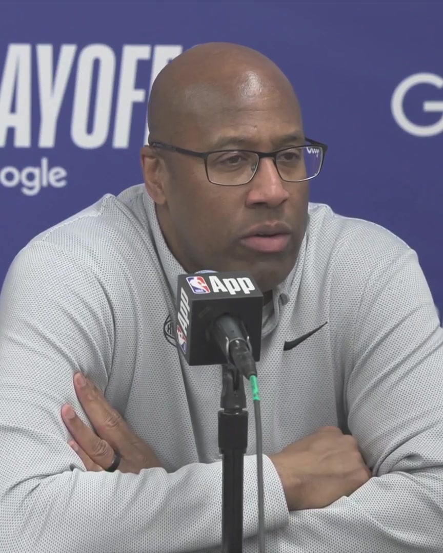 That's what my job is to do, to keep trying different combinations that might work" Mike Brown responds to how he decides which guys to go to when certain players are struggling in the series