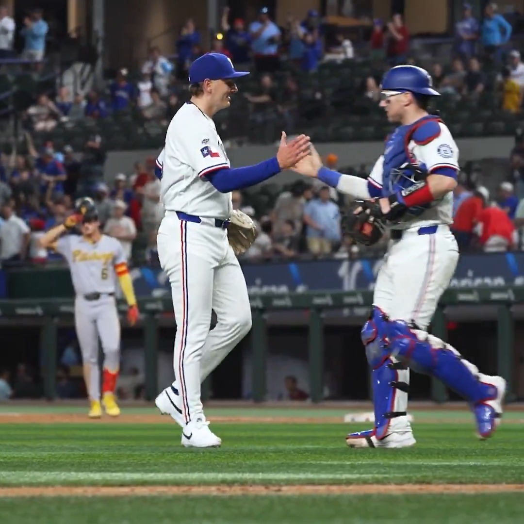 Peyton Gray's first MLB K secures the W! #AllForTX